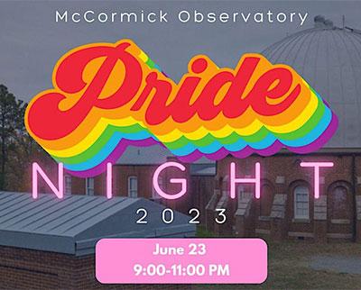 Pride Night in the McCormick Observatory
