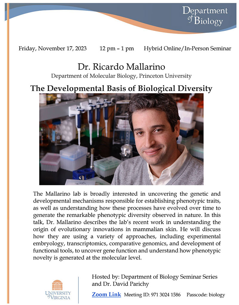 Seminar Series: Dr. Ricardo Mallarino