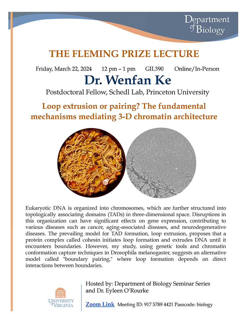 The Fleming Prize Lecture: Dr. Wenfan Ke