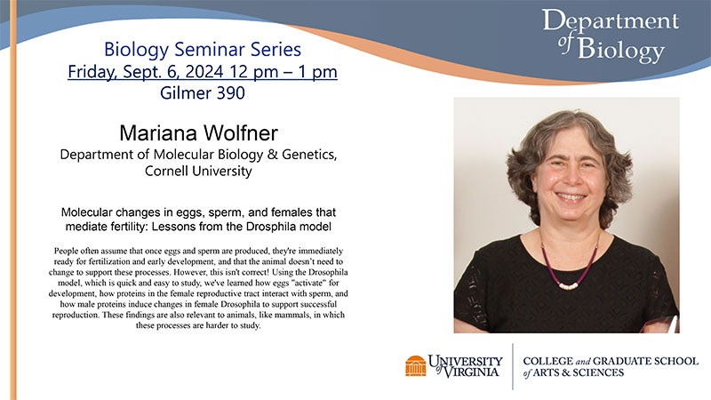 Biology Seminar Series: Mariana Wolfner