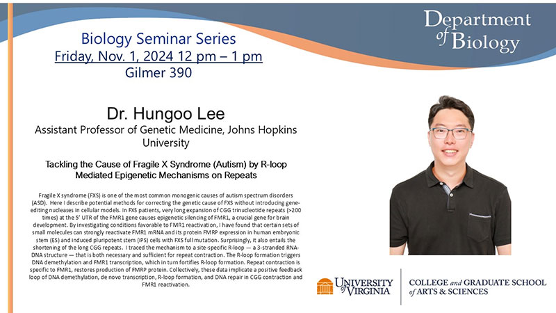 Seminar Series: Dr. Hungoo Lee