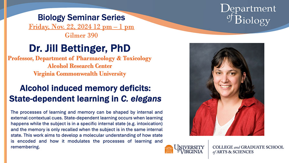 Seminar Series: Dr. Jill Bettinger