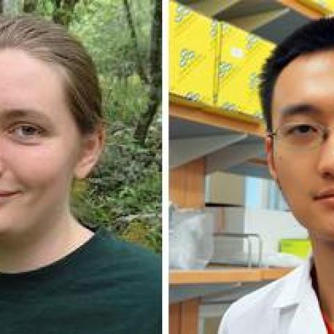 Graduate Teaching Award Recipients Phoebe Cook & Yingnan Gao